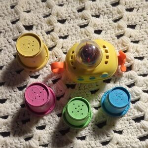🔥2 for $12🔥Yellow Submarine Stacking Toy with Colorful Cups - Kids Toys